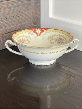 Vintage Ransom China Footed Soup Bowl
